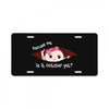 October Peeking Out Baby Girl License Plate