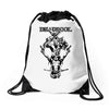 deadpool and cable Drawstring Bags