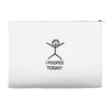 i pooped today Accessory Pouches