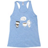 coffee that's always late Racerback Tank