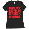 i only date people Ladies Fitted T-Shirt