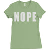 nope (2) Ladies Fitted T-Shirt
