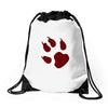animal feet Drawstring Bags