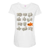 fisheye lens Maternity Scoop Neck T-shirt