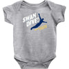 swan dive Baby Onesie