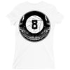 8ball skull Ladies Fitted T-Shirt
