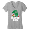 clever girl Women's V-Neck T-Shirt