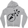 f bomb Zipper Hoodie