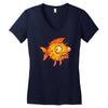 pufferfish Women's V-Neck T-Shirt