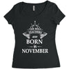 The best teachers are born in  November Women's Triblend Scoop T-shirt
