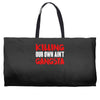 killing our own aint gangsta Weekender Totes