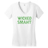 wicked smaht funny Women's V-Neck T-Shirt