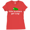 little brothers get luigi Ladies Fitted T-Shirt