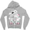 r2 d mew Zipper Hoodie