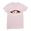November Peeking Out Baby Girl Ladies Fitted T-Shirt