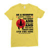 as a scorpio i have 3 sides Ladies Fitted T-Shirt
