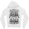 Real Kings Are Born On October 29 Zipper Hoodie