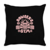 bowser's gym Throw Pillow
