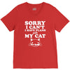 sorry i can't i have plans with my cat lady funny V-Neck Tee
