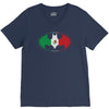 bat man mexican flag mexico logo V-Neck Tee