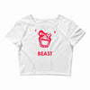 instinct attention gorilla beast Crop Top