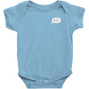 minimal typing bubble pocket tee Baby Onesie