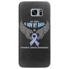 my hero is now my angel stomach cancer awareness Samsung Galaxy S7 Edge Case