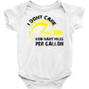 I Don't Care How Many Miles Per Gallon Baby Onesie