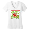 no pizza after midnight! Women's V-Neck T-Shirt