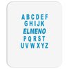 alphabet abc elemno Mousepad