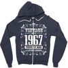 vintage made in 1967 perfectly aged a living legend Zipper Hoodie
