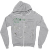 rayguns Zipper Hoodie