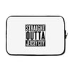 straight outta jersey city Laptop sleeve