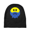 bearded smiley face Baby Beanies