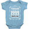 vintage made in 1999 perfectly aged a living legend Baby Bodysuit