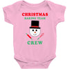 christmas baking team crew snowman Baby Bodysuit