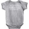 There Are Two Types Of People in This World Baby Onesie