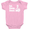 v6 eat sleep shoot Baby Onesie