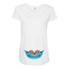 Two Peas In a Pod Twin Chocolate Baby Boys Maternity Scoop Neck T-shirt