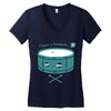 pounding away Women's V-Neck T-Shirt