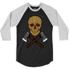 skull wood 3/4 Sleeve Shirt