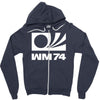 wm 74 germany world cup 1974 retro football Zipper Hoodie