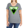 BACK TO DOWN Ladies Curvy T-Shirt