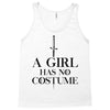 a girl has no costume (black) Tank Top