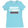 nerdy shirt Ladies Fitted T-Shirt