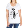 saiyan sun Ladies Curvy T-Shirt