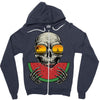 watermelon skull Zipper Hoodie