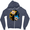 fire and ice Zipper Hoodie