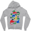 dinosaurs Zipper Hoodie