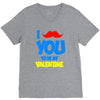 moustache you to be my valentine V-Neck Tee